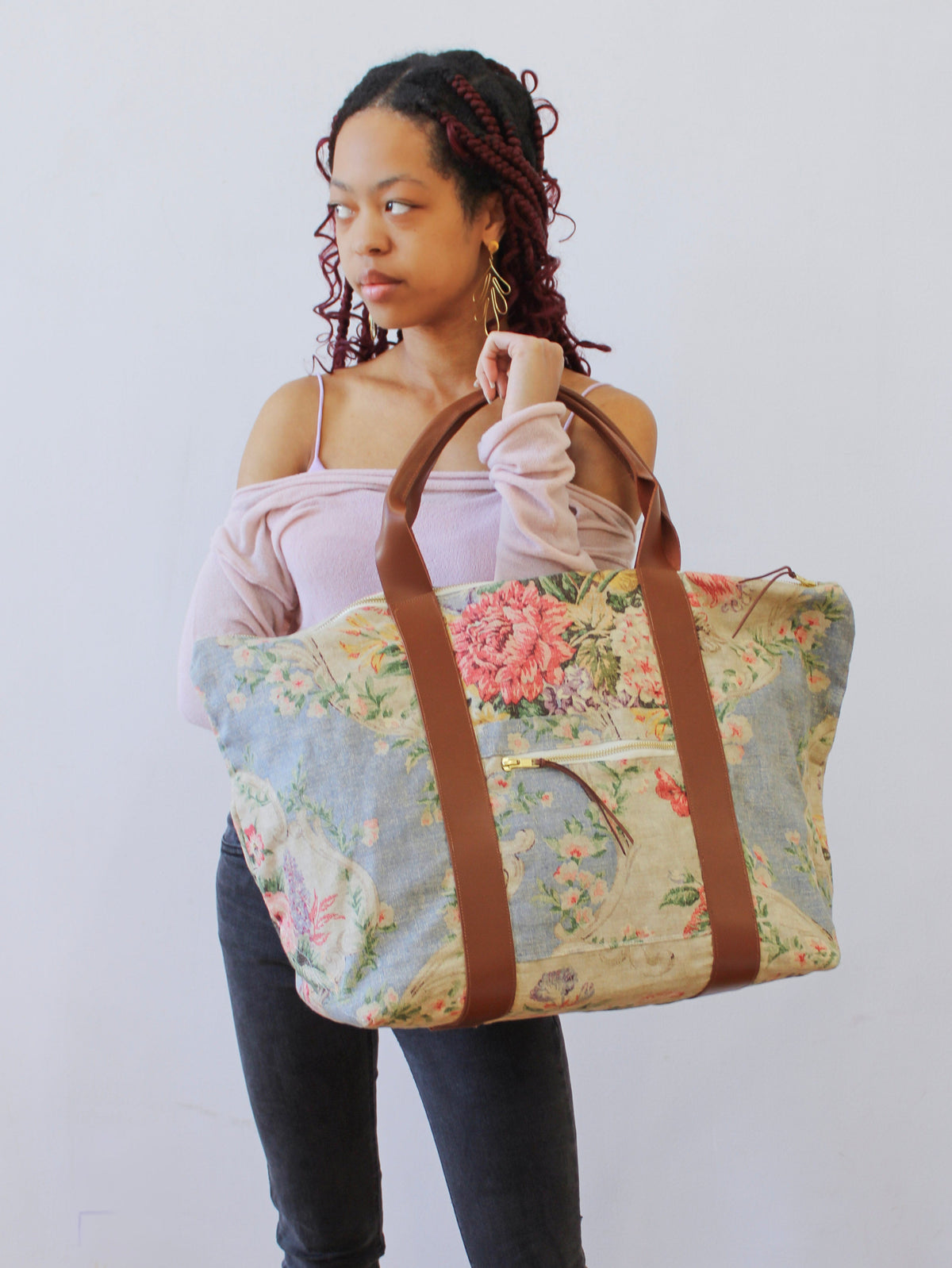 Francesca's Roses Carry On Travel Bag for Pretty Women