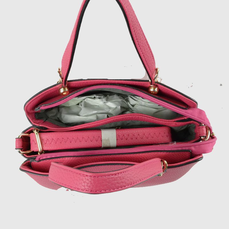 Women's Textured Faux Leather Top Handle Tote Bag