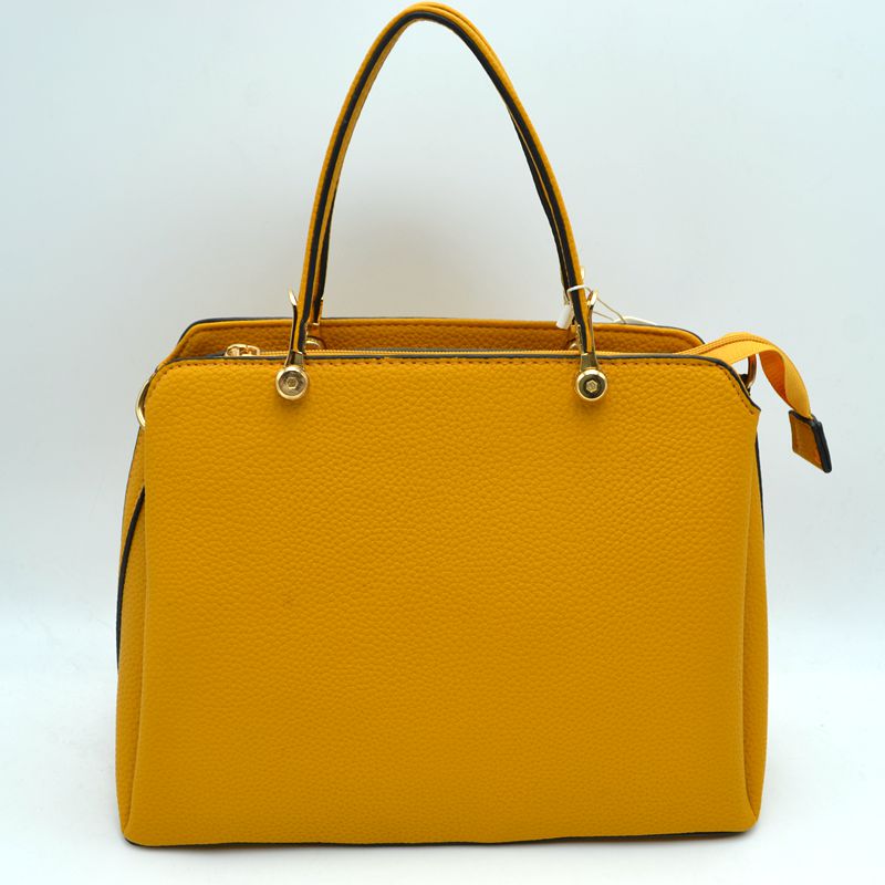 Women's Textured Faux Leather Top Handle Tote Bag