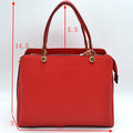 Women's Textured Faux Leather Top Handle Tote Bag