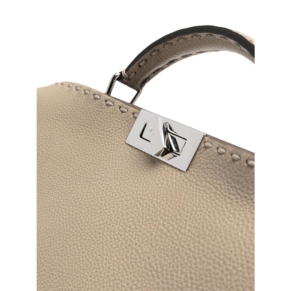 Fendi Neutrals Tote Bags Men