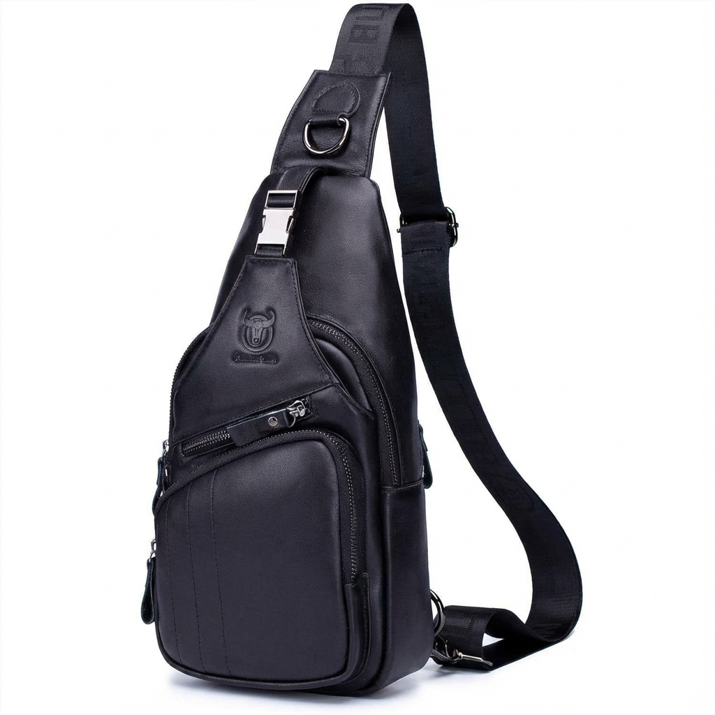 Men's Genuine Leather Sling Bag – Refined Daily Carry