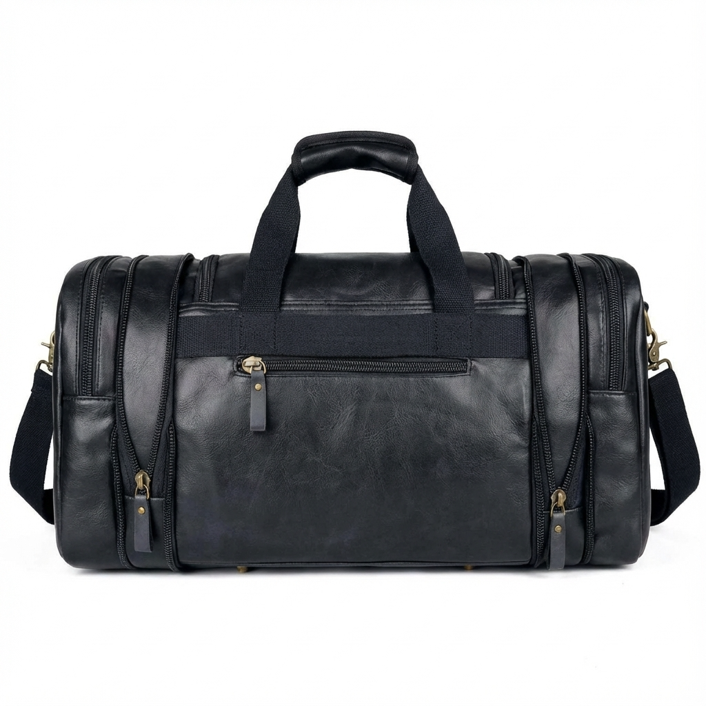 Men's Vegan Leather Duffel Bag – Organized Travel Carry