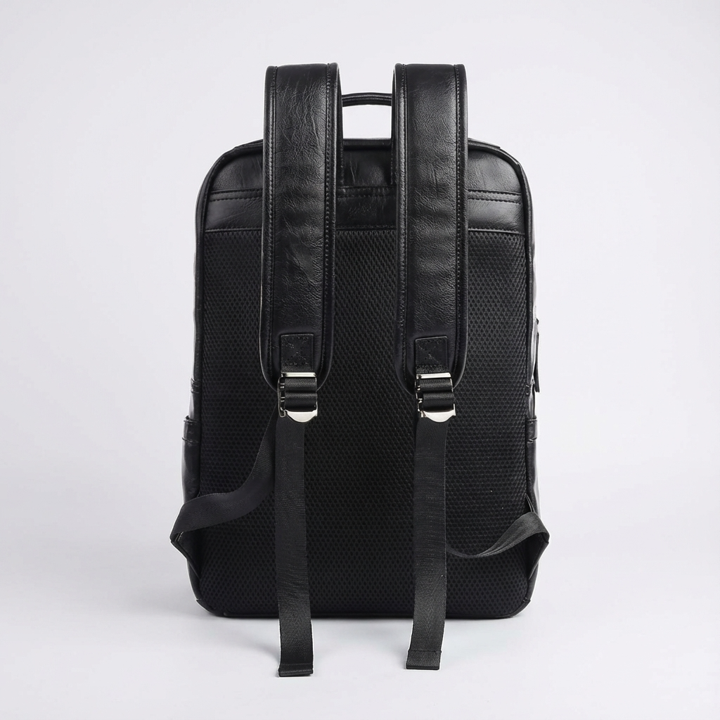 Men's Vegan Leather Backpack – Structured Travel Carry