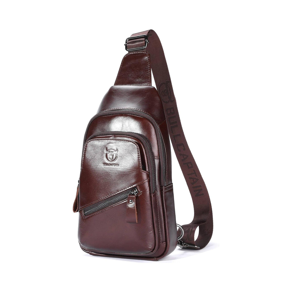 Men's Genuine Leather Sling Bag – Modern Work Carry