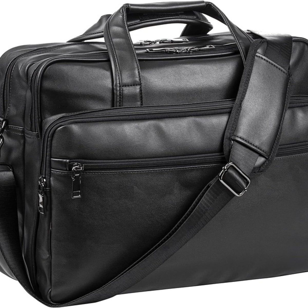 Men's Vegan Leather Messenger Bag – Modern Work Carry