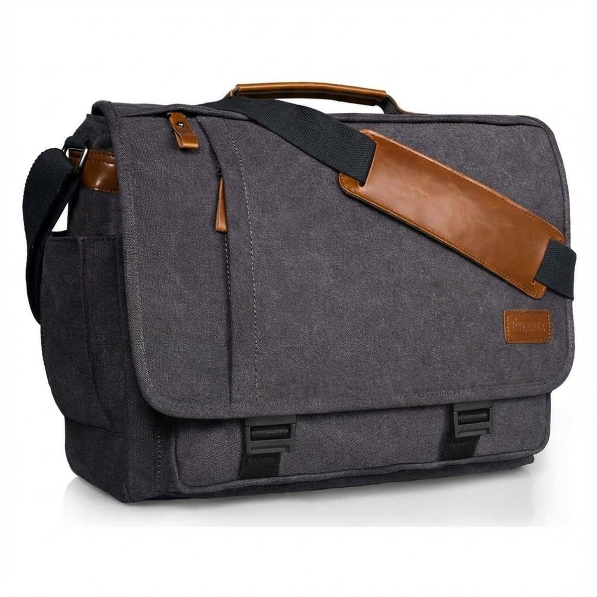Men's Canvas Messenger Bag – Large Format Commuter Carry