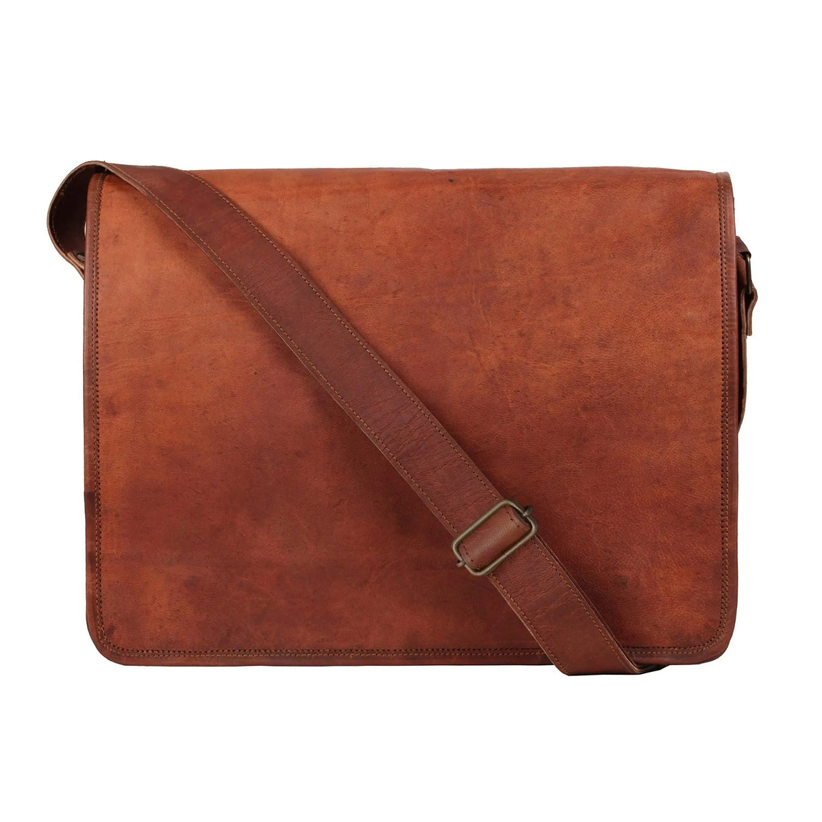 Men's Full-Grain Leather Messenger Bag – Refined Business Carry