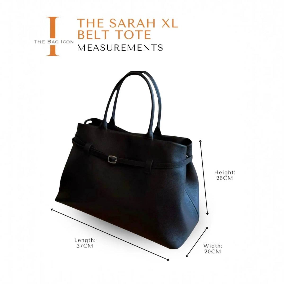 THE XL SARAH LARGE BELT TOTE BAG (FINAL SALE)