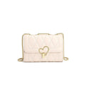 Chanel Bags Women Bag Winter Online Influencer Diamond Chain Metal Heart Shoulder Messenger Bag