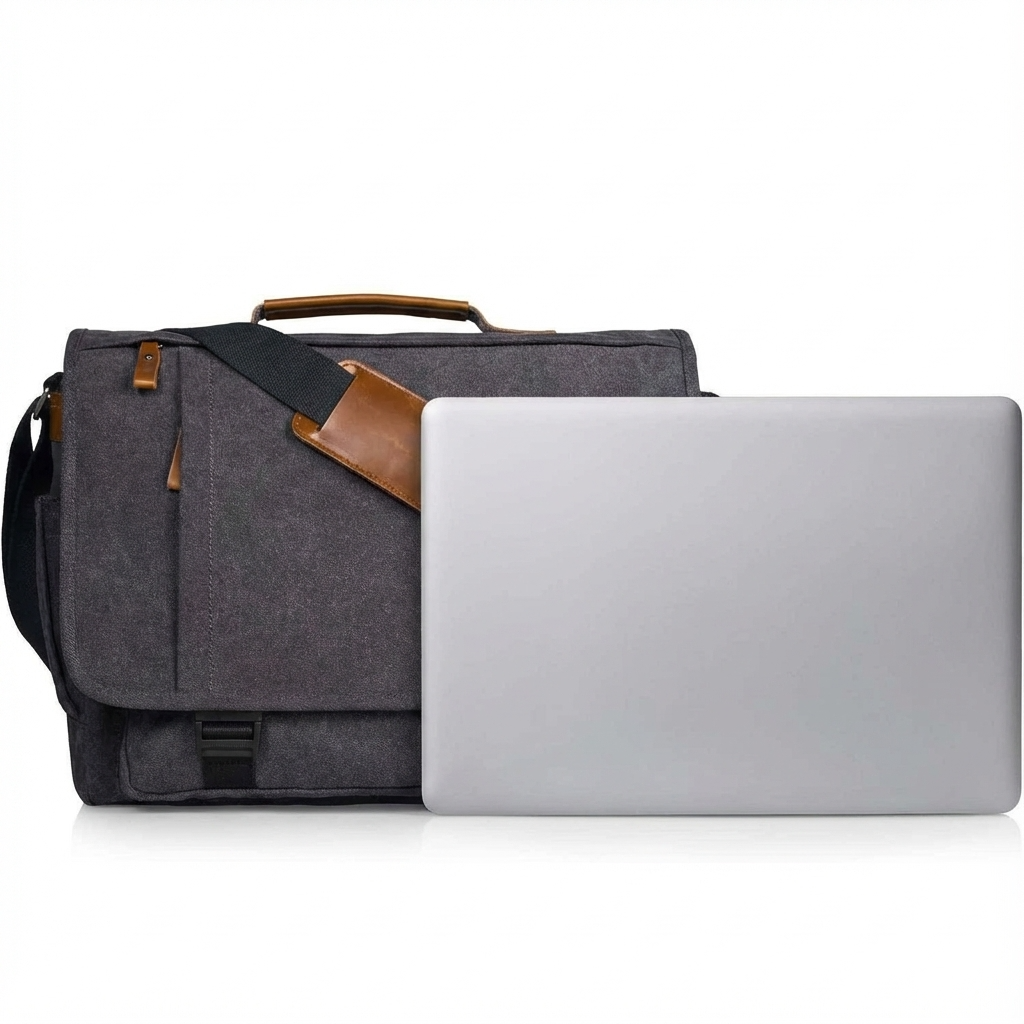 Men's Canvas Messenger Bag – Large Format Commuter Carry