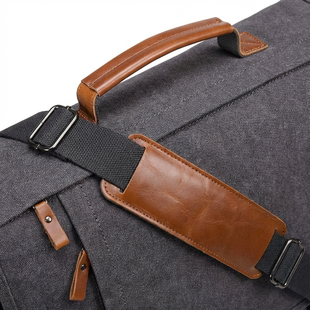 Men's Canvas Messenger Bag – Large Format Commuter Carry