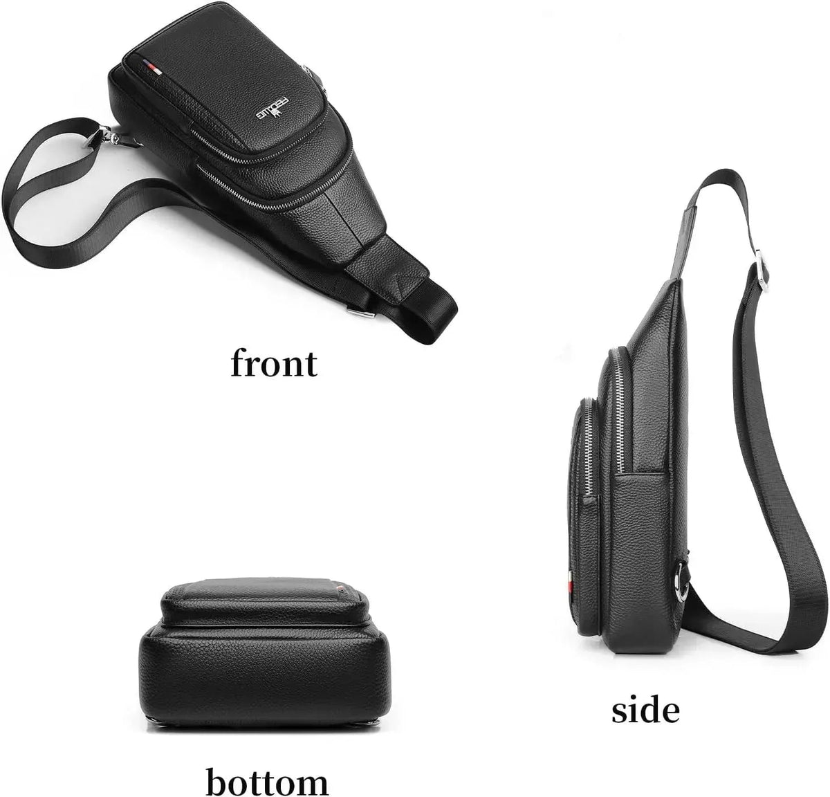 Men's Vegan Leather Sling Bag – Executive Commuter Carry