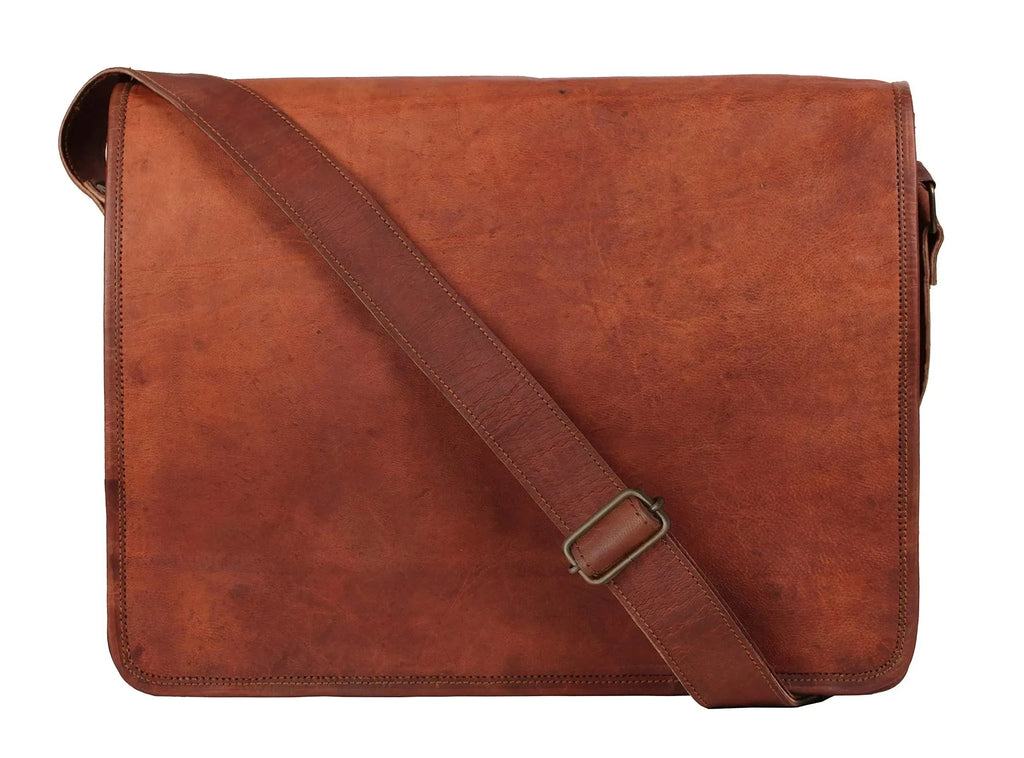 Men's Full-Grain Leather Messenger Bag – Refined Business Carry
