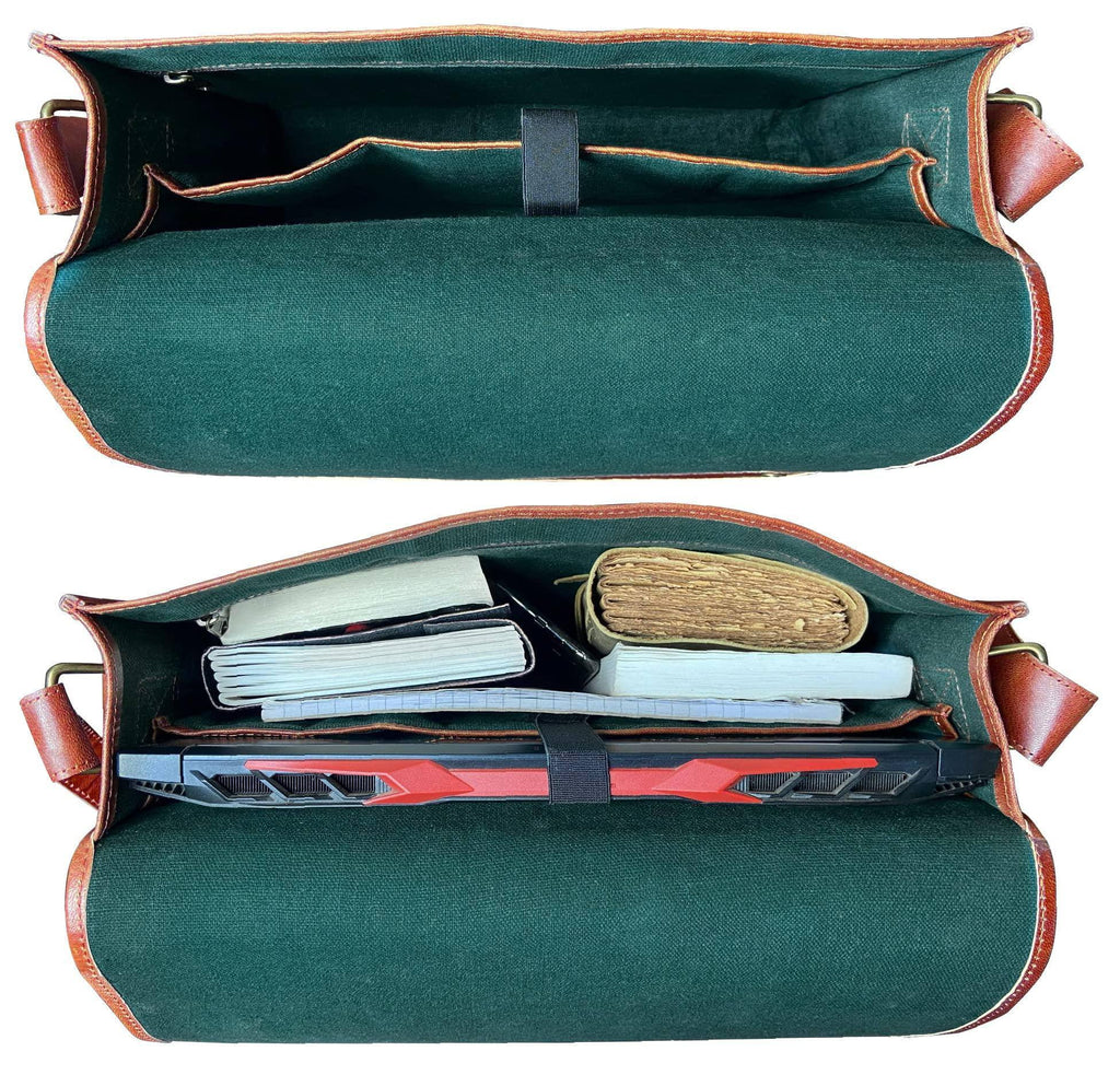 Men's Full-Grain Leather Messenger Bag – Refined Business Carry