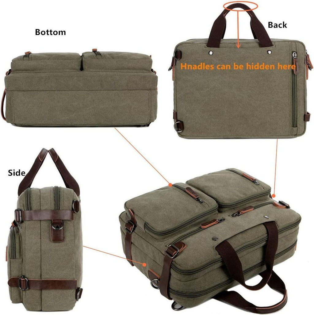 Men's Canvas Messenger Bag – Structured Office Carry