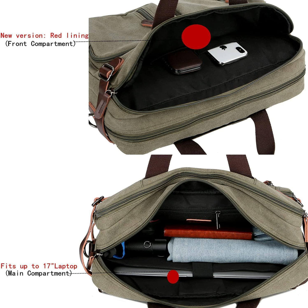 Men's Canvas Messenger Bag – Structured Office Carry