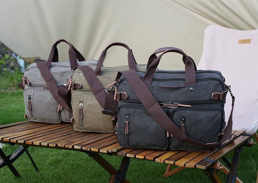 Men's Canvas Messenger Bag – Structured Office Carry