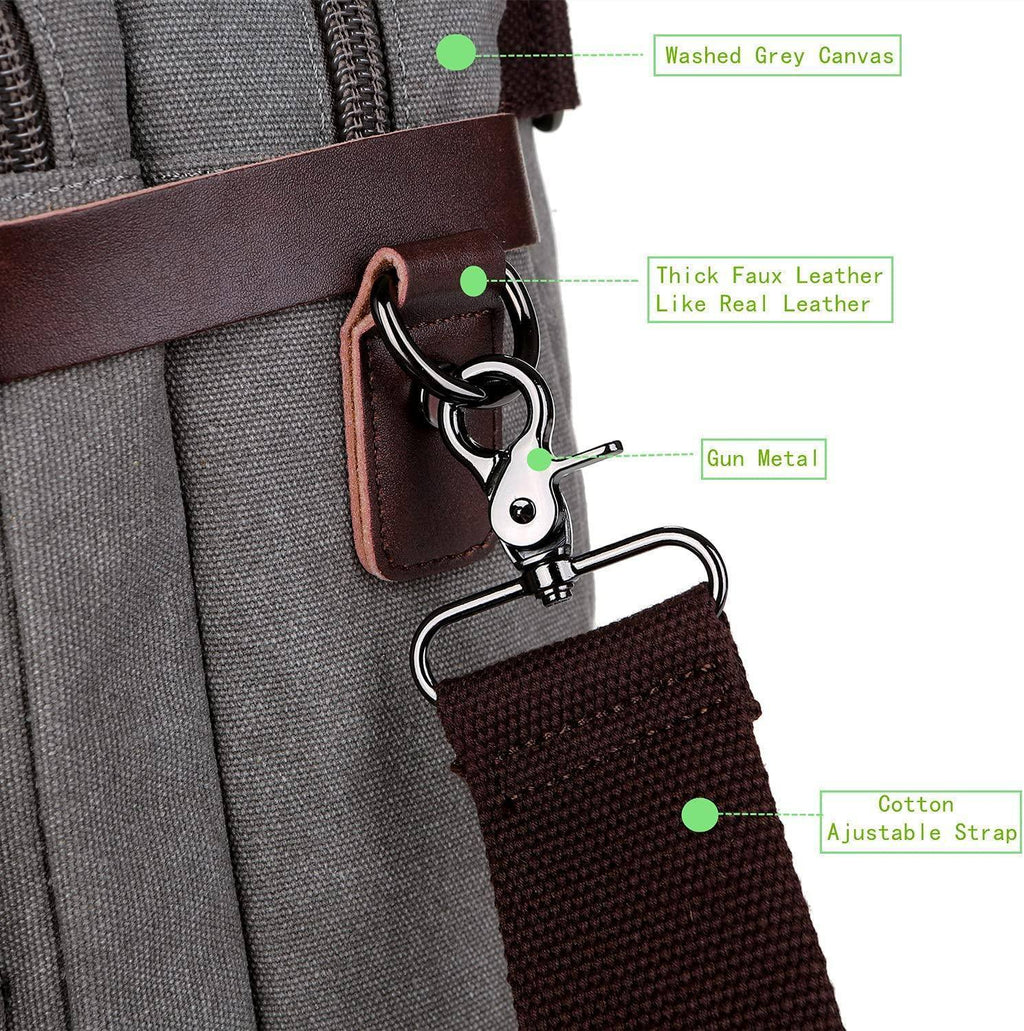Men's Canvas Messenger Bag – Structured Office Carry
