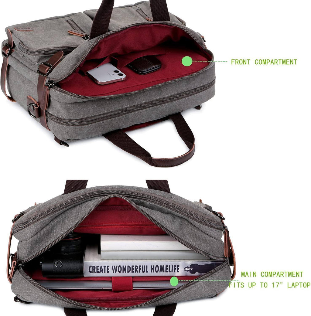 Men's Canvas Messenger Bag – Structured Office Carry