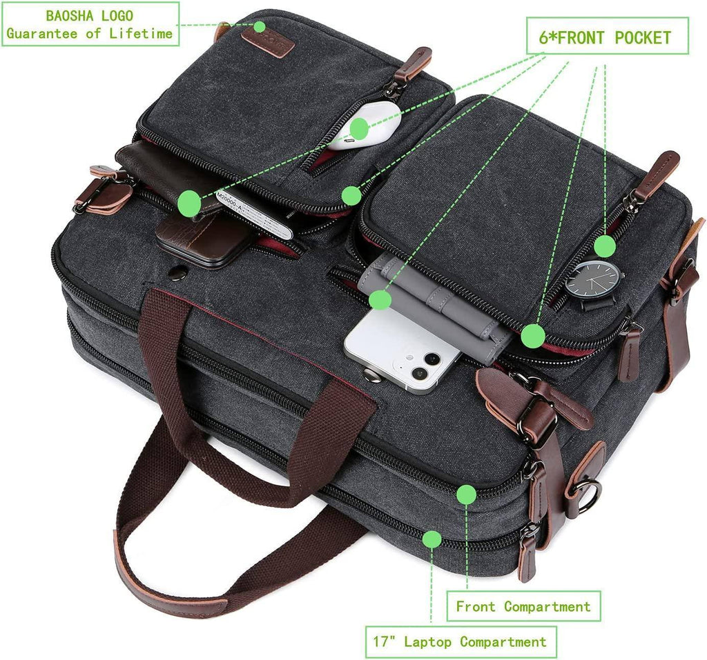 Men's Canvas Messenger Bag – Structured Office Carry
