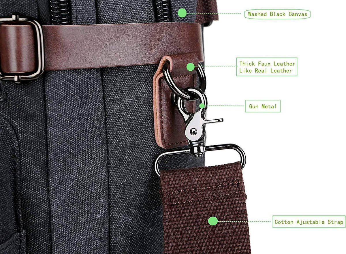 Men's Canvas Messenger Bag – Structured Office Carry