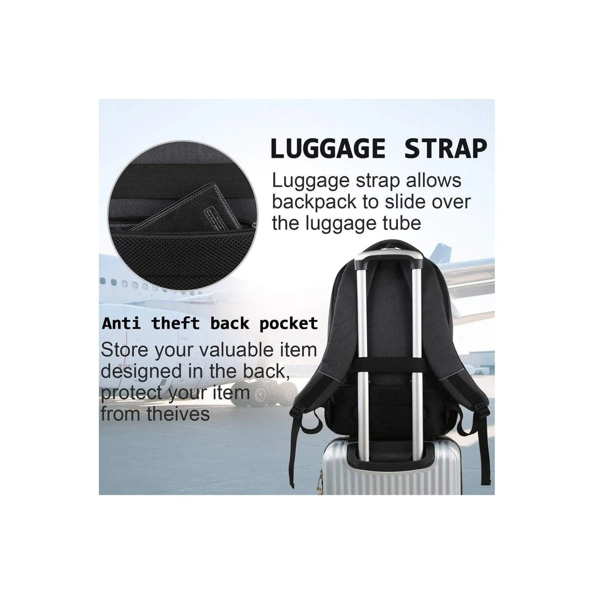 Men's Travel Laptop Backpack – Tech-Ready Carry