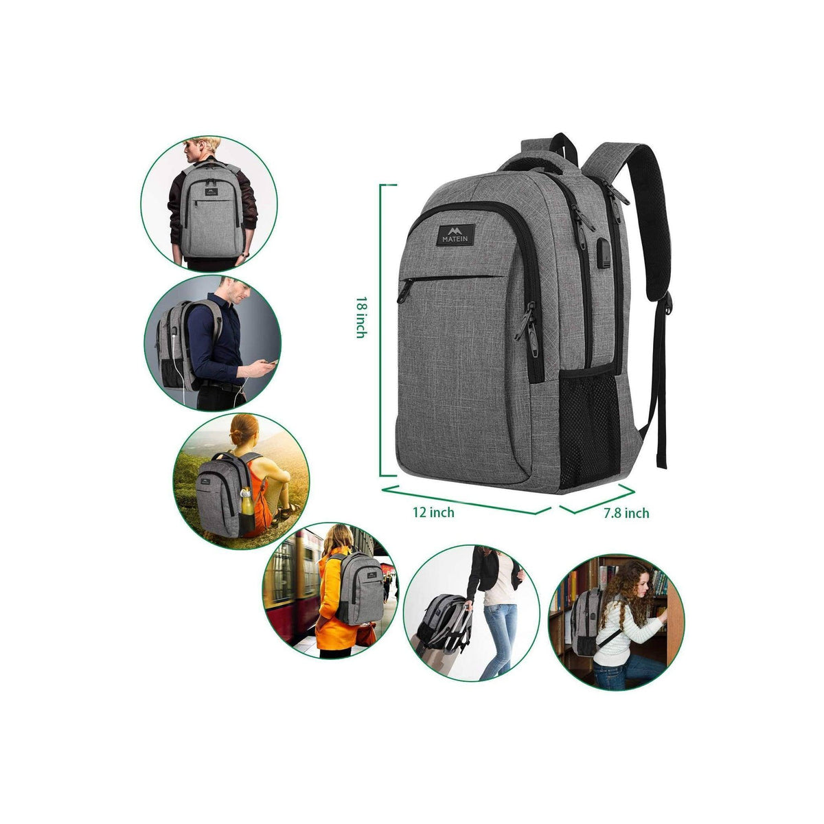 Men's Nylon Backpack – Executive Commuter Carry