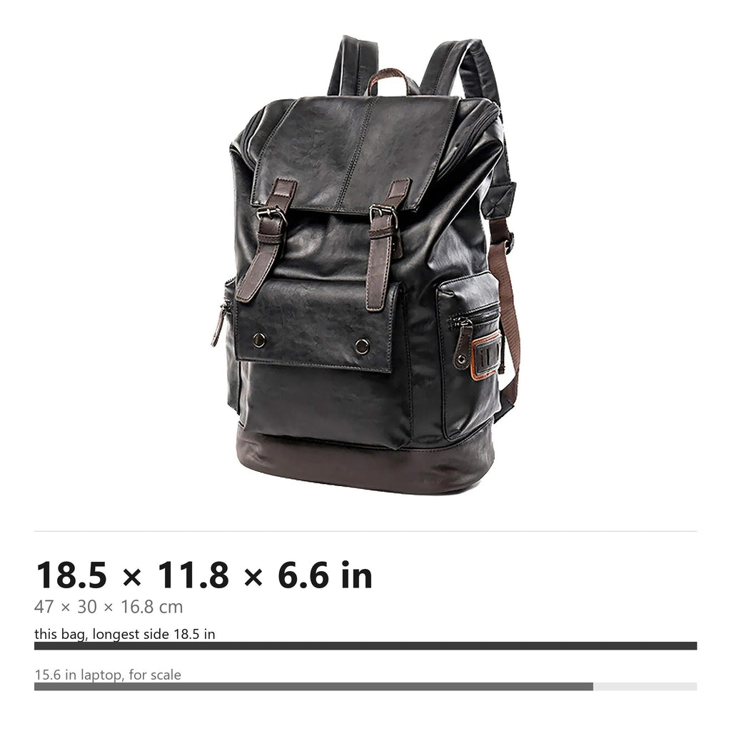 Men's Vegan Leather Backpack – Executive Commuter Carry