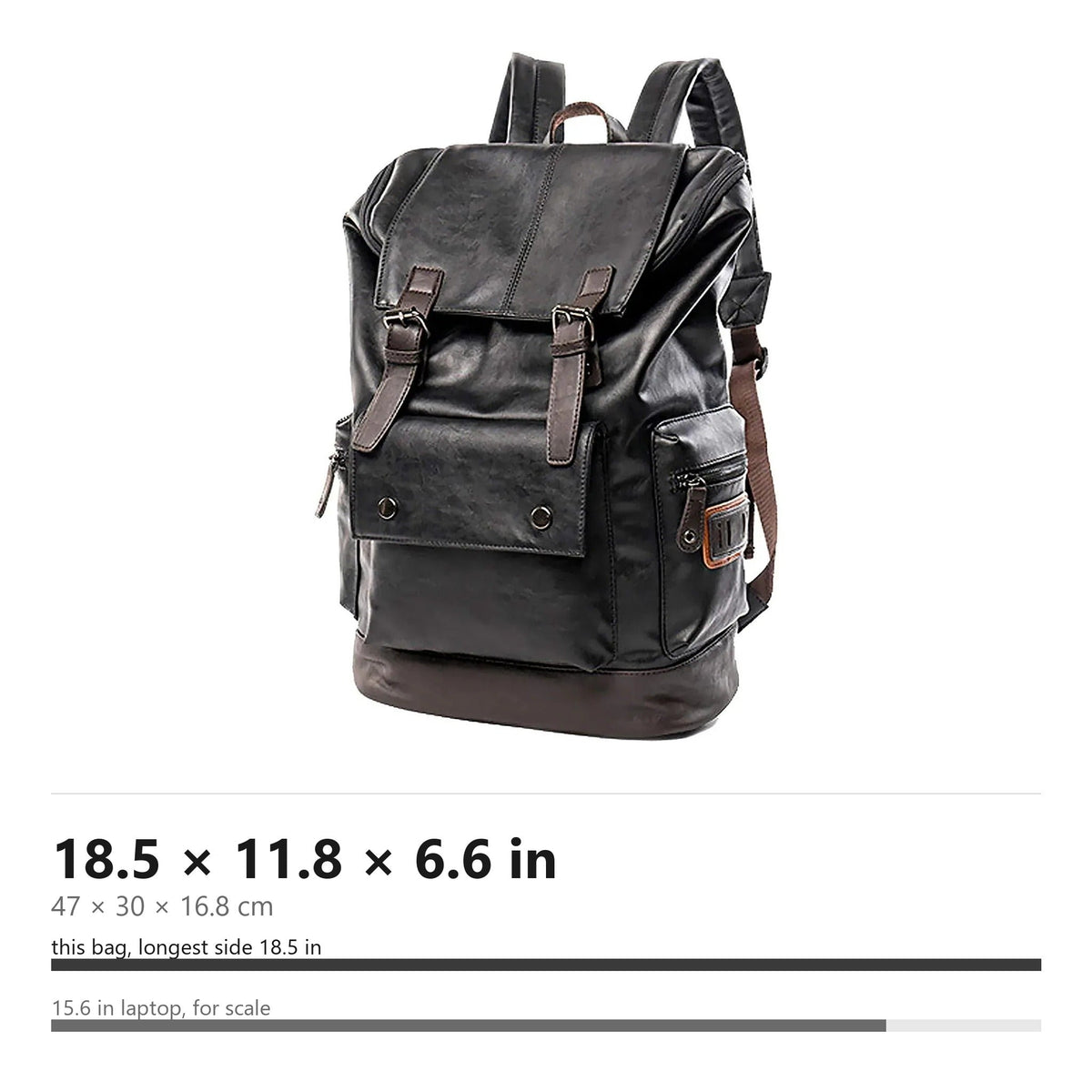 Men's Vegan Leather Backpack – Executive Commuter Carry