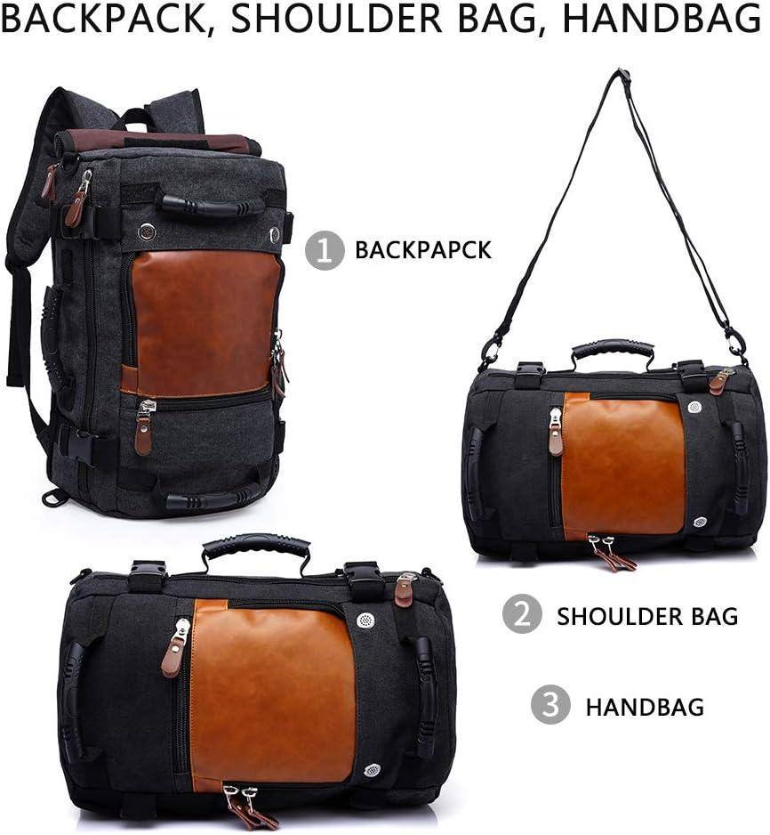Men's Canvas Backpack – Convertible Work Carry