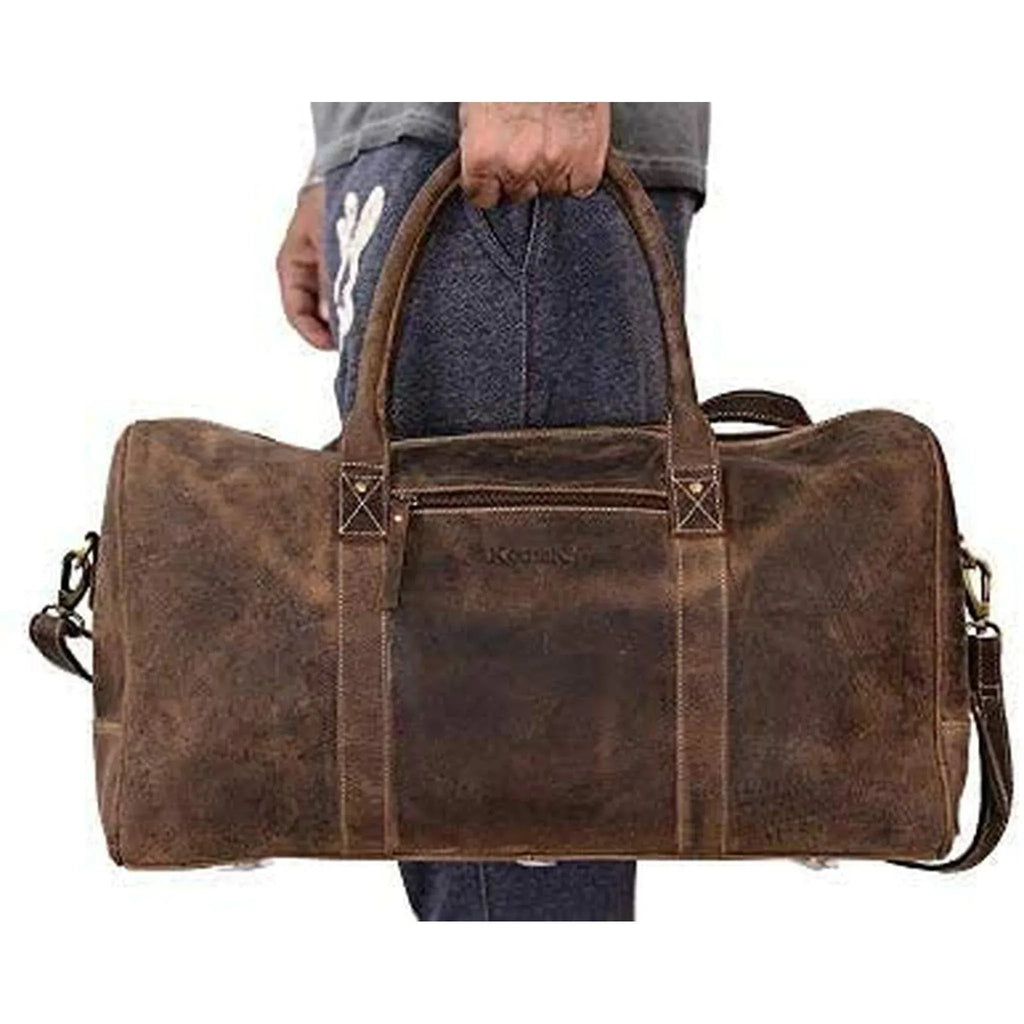 Men's Buffalo Leather Duffel Bag – Refined Business Carry