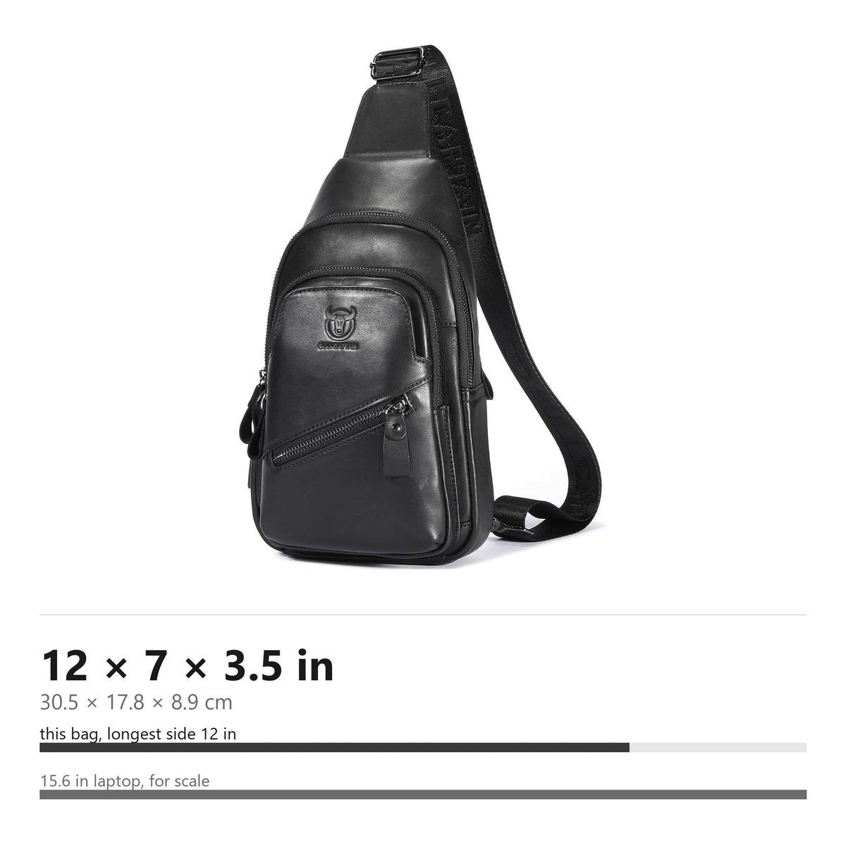 Men's Genuine Leather Sling Bag – Modern Work Carry