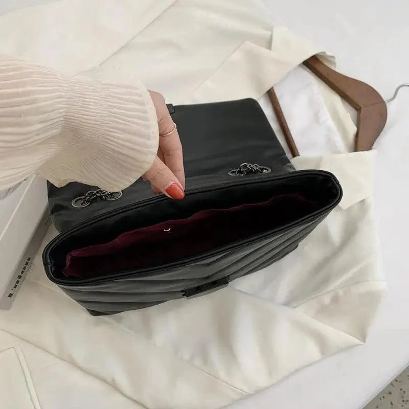 حقائب كتف نسائية جلد PU صغيرة من خيوط التطريز المتألقة الرائجة للفتيات والسيدات