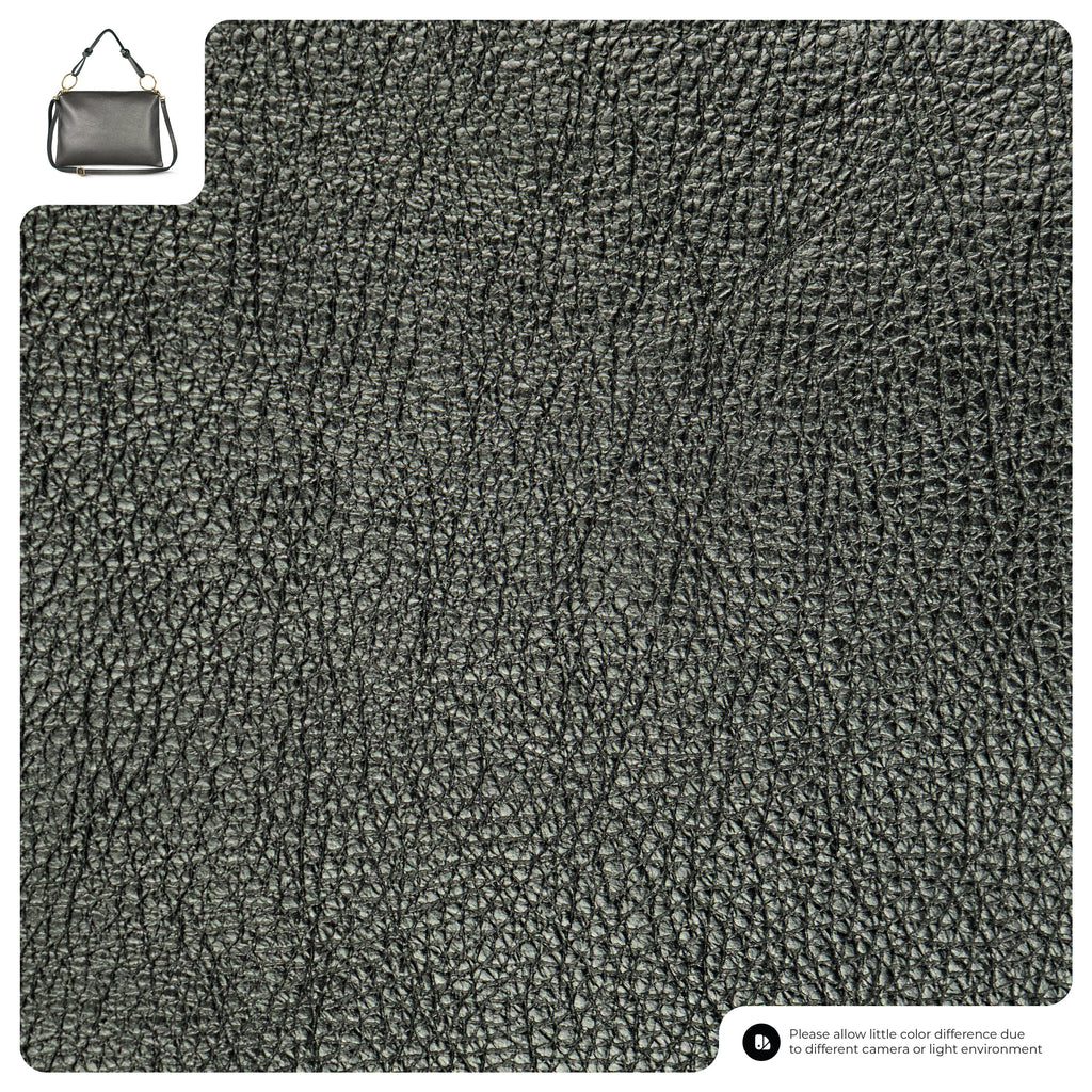 Italian Metallic Full-Grain Leather Shoulder Bag | Prato