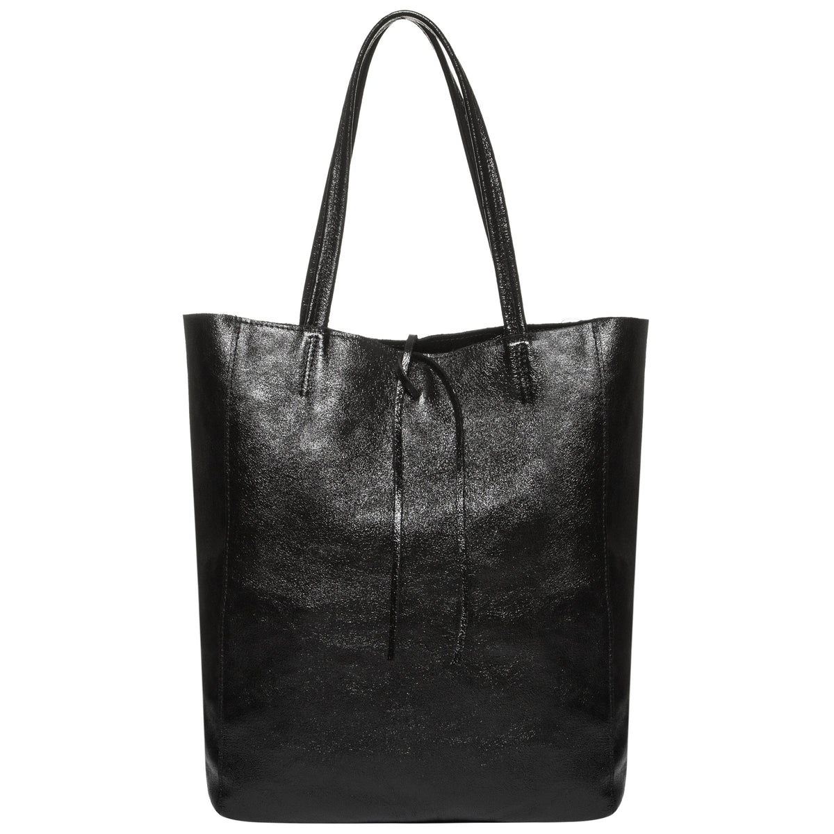 Italian Genuine Metallic Suede Tote Bag | Pisa